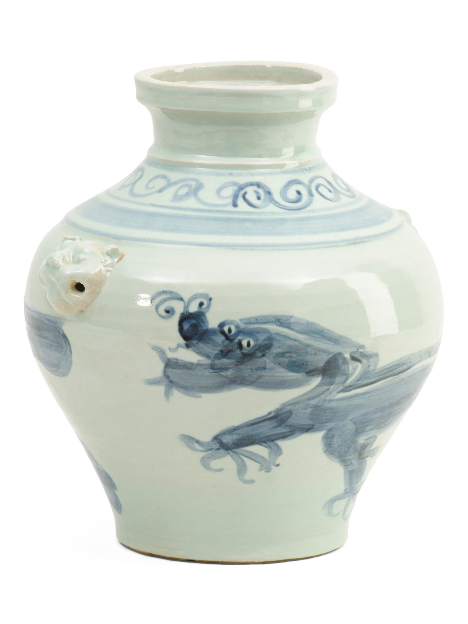 13x15 Handcrafted Double Lion Handle Dragon Jar | Home | Marshalls | Marshalls