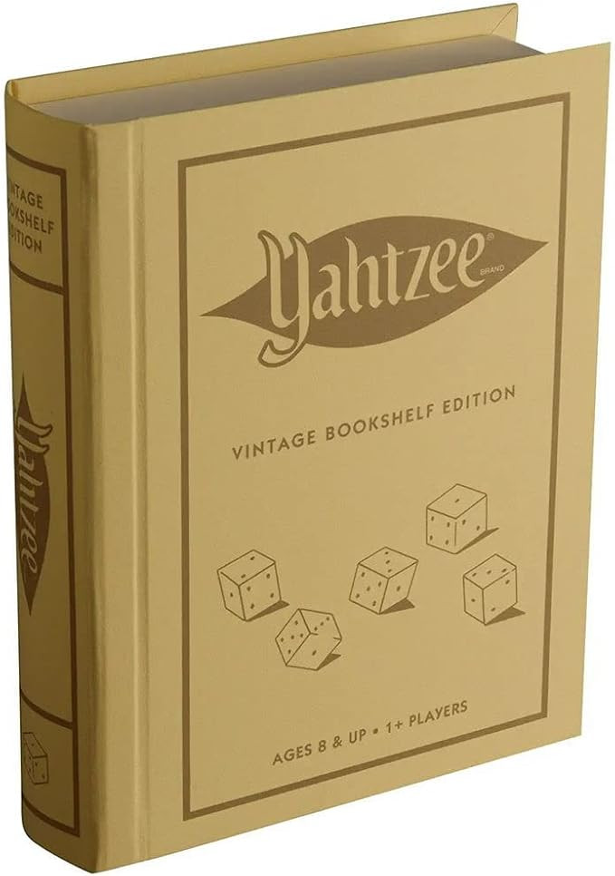 Amazon.com: WS Game Company Yahtzee Vintage Bookshelf Edition : Toys & Games | Amazon (US)