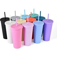 22Oz Acrylic Tumbler Blanks Same Color Straw Bachelorette Party Favor Cups Vinyl | Etsy (US)