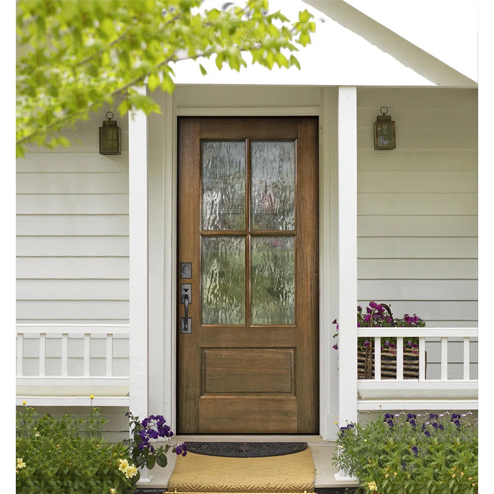 Unfinished Mahogany Wood Slab Front Entry Door | Wayfair North America
