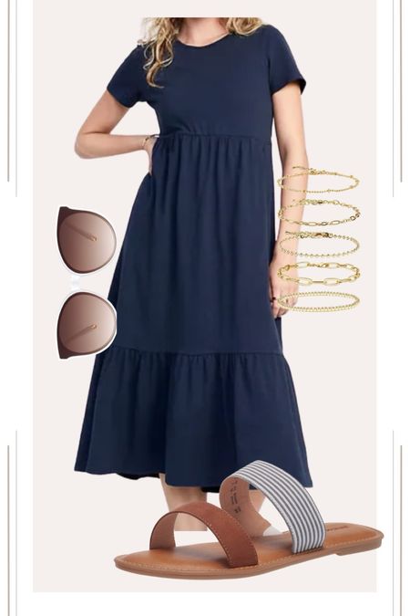 Navy maxi dress with flat sandals and accessories. Perfect for Memorial Day weekend. 


// Summer outfits 2024, summer dress, 4th of July outfit, summer maxi dresses, red white and blue outfit, mom outfit ideas, summer outfit amazon, Amazon outfit ideas, casual outfit ideas, spring outfit inspo, casual fashion, amazon summer fashion, amazon casual outfit, cute casual outfit, outfit inspo, outfits amazon, outfit ideas, amazon shoes, Amazon bag, purse, size 4-6, casual summer outfits, casual outfit ideas everyday, summer fashion #ltkfindsunder100 #ltksalealert

#LTKStyleTip #LTKSeasonal #LTKShoeCrush