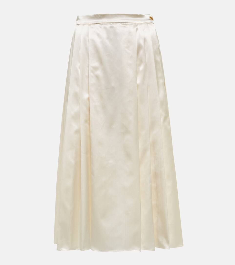 Jupe midi en soie | Mytheresa (FR)