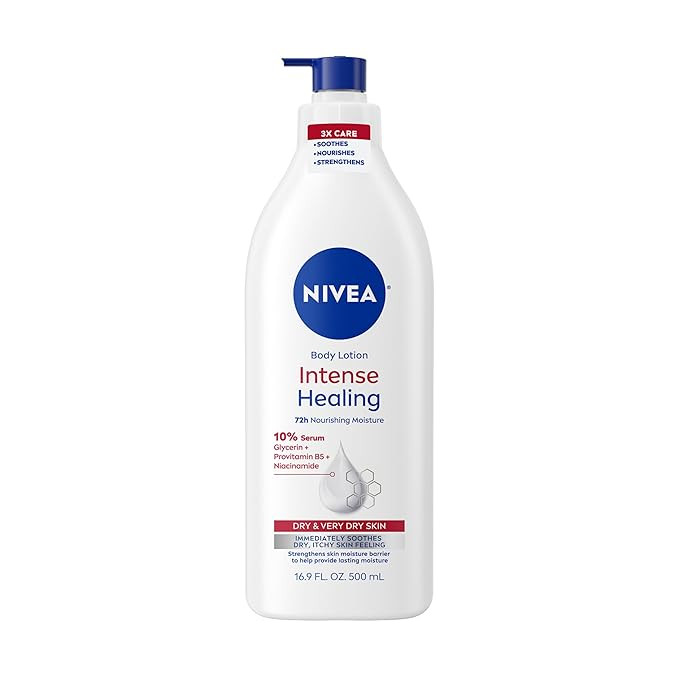 NIVEA Intense Healing Body Lotion for Very Dry, Itchy Skin with Glycerin, Provitamin B5 and Niaci... | Amazon (US)