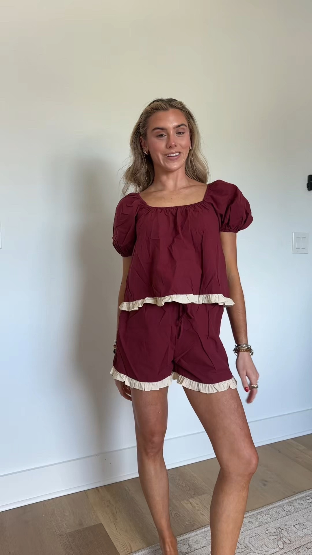 Amazon size small Tankaneo Womens 2 Piece Short Sets Summer Puff Sleeve Square Neck Babydoll Tops Cute Lounge Set Cotton Vacation Outfits.

#LTKootd #LTKSaleAlert #LTKdayinmylife