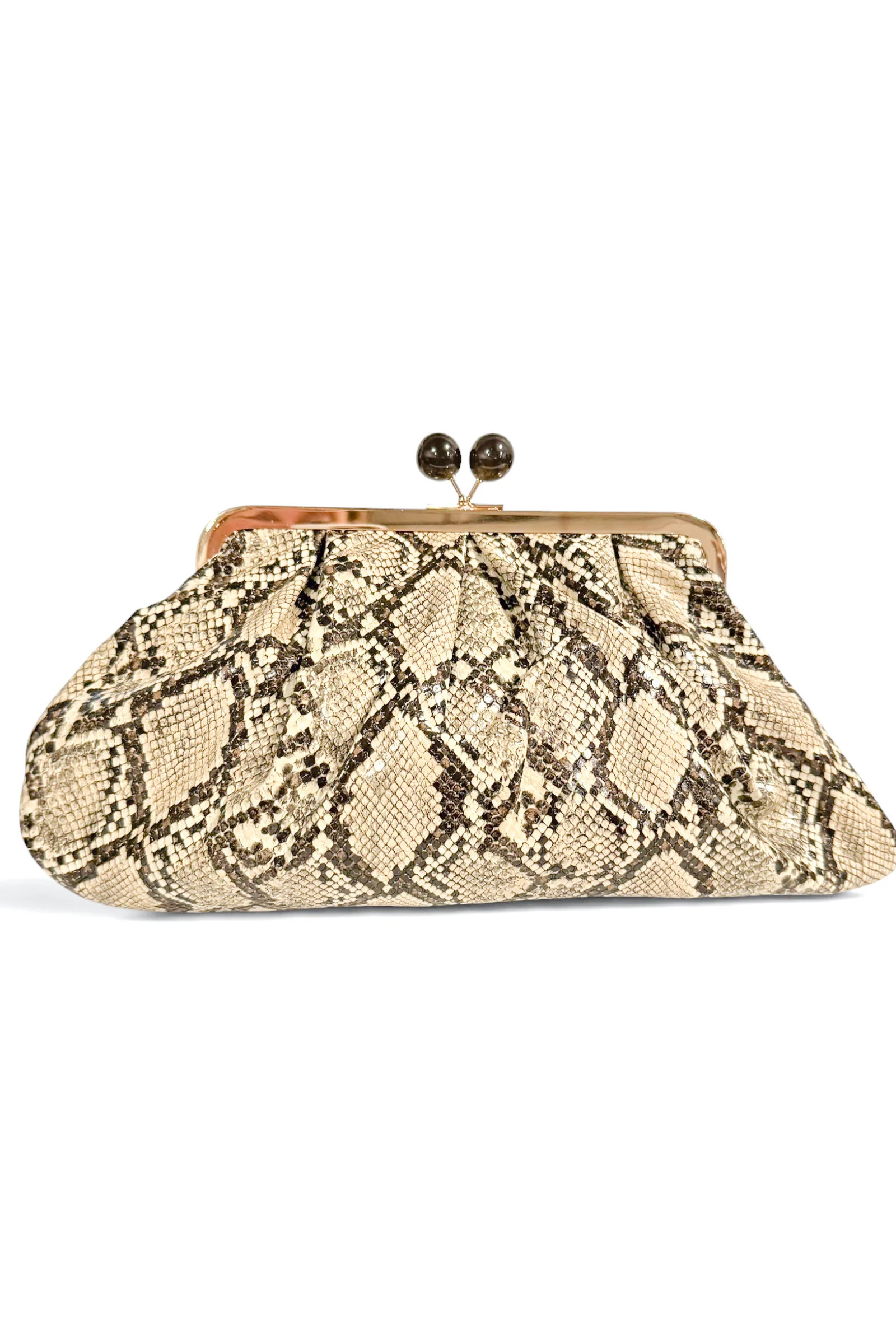 Taylor Snake Print Clutch Handbag Snake | The Willow Tree