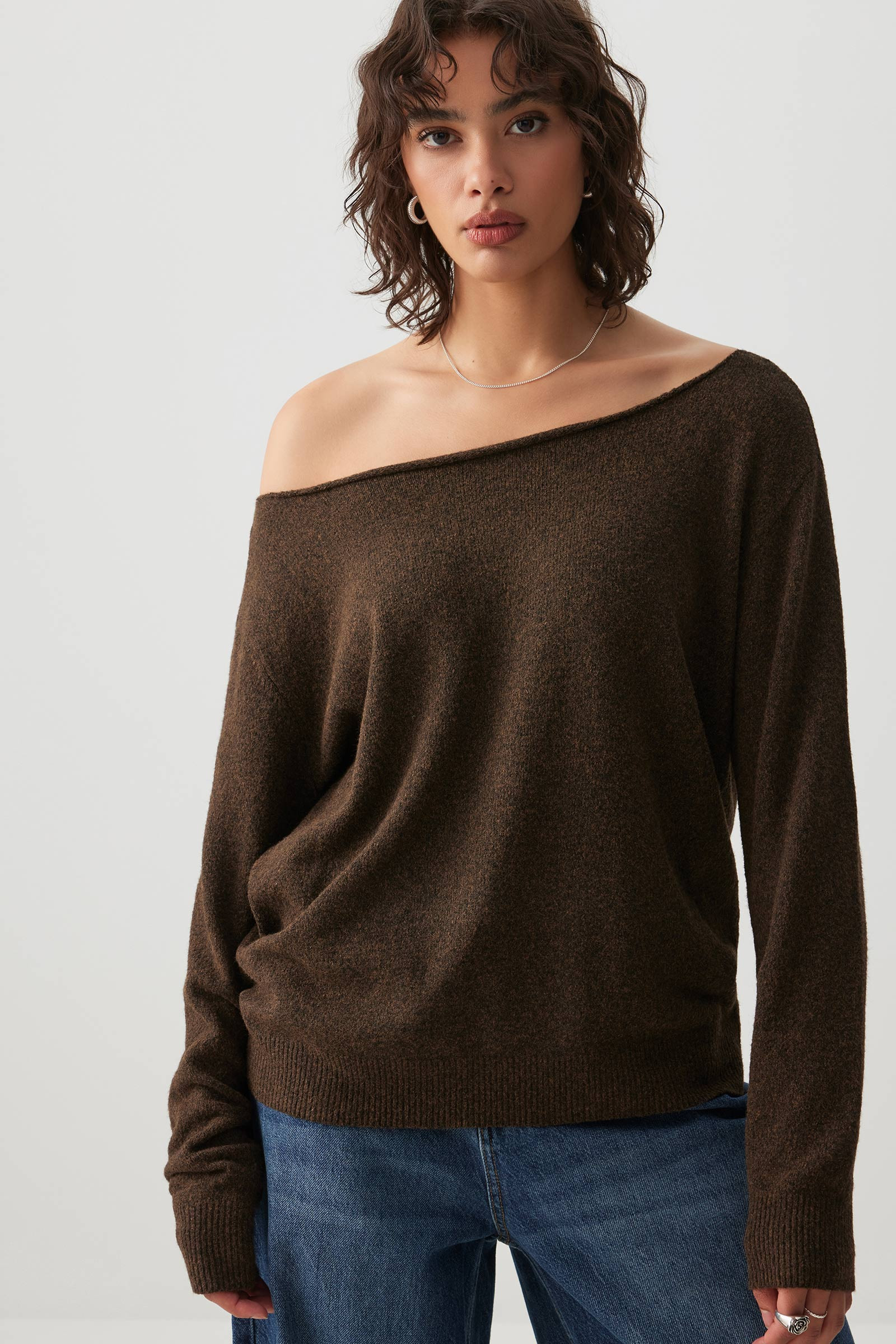 Oversized Off Shoulder Sweater | Ardene