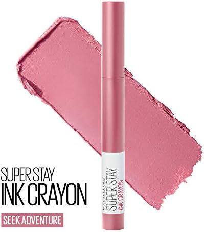 Maybelline SuperStay Ink Crayon Matte Longwear Lipstick With Built-in Sharpener, Seek Adventure, ... | Amazon (US)