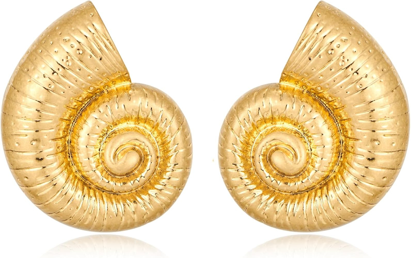 WOWORAMA Summer Beach Earrings for Women Gold Chunky Statement Earrings Starfish Seashell Earring... | Amazon (US)
