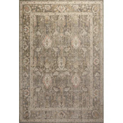 Chris Loves Julia x Loloi Rosemarie Oriental Sage Blush Area Rug | Joss & Main