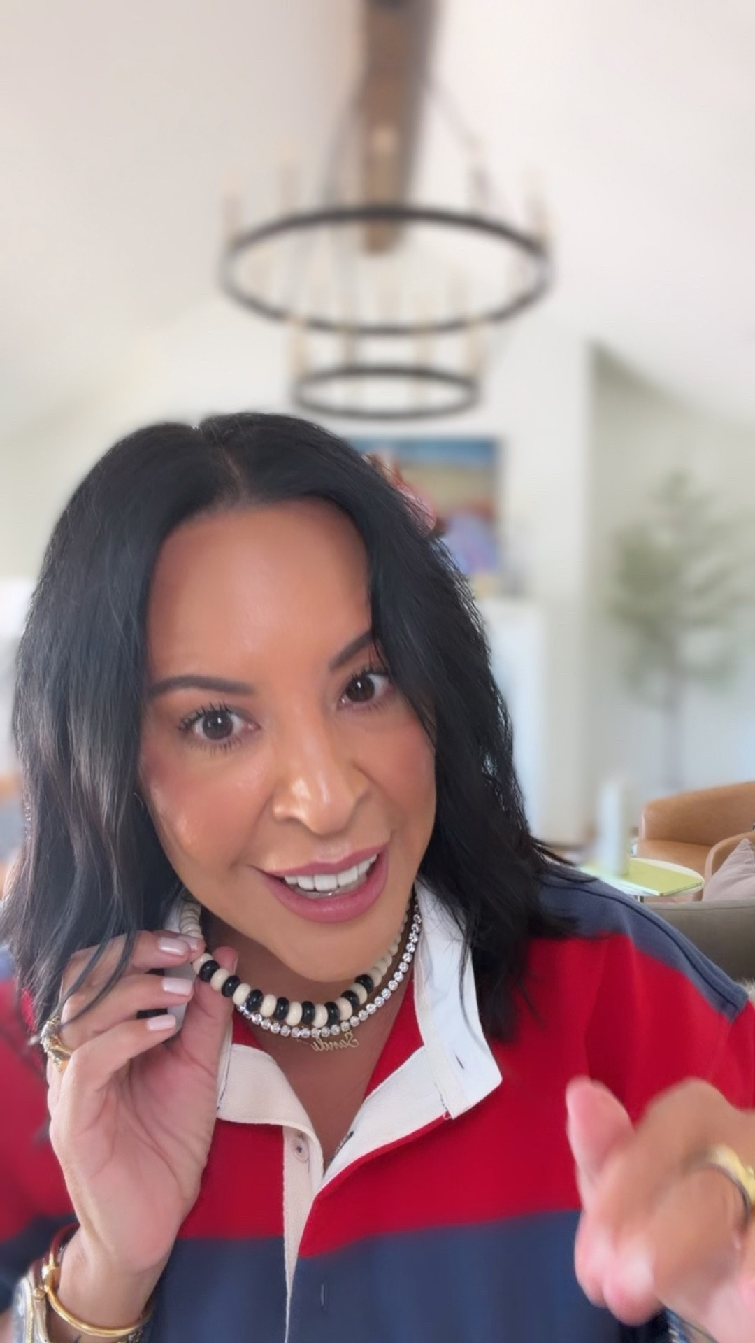 90’s inspired semiprecious coral beaded chocker necklace. You can use code THESPOILEDHOME for 40% off the 16” diamond necklace.

#LTKMidsize #LTKOver40 #LTKootd