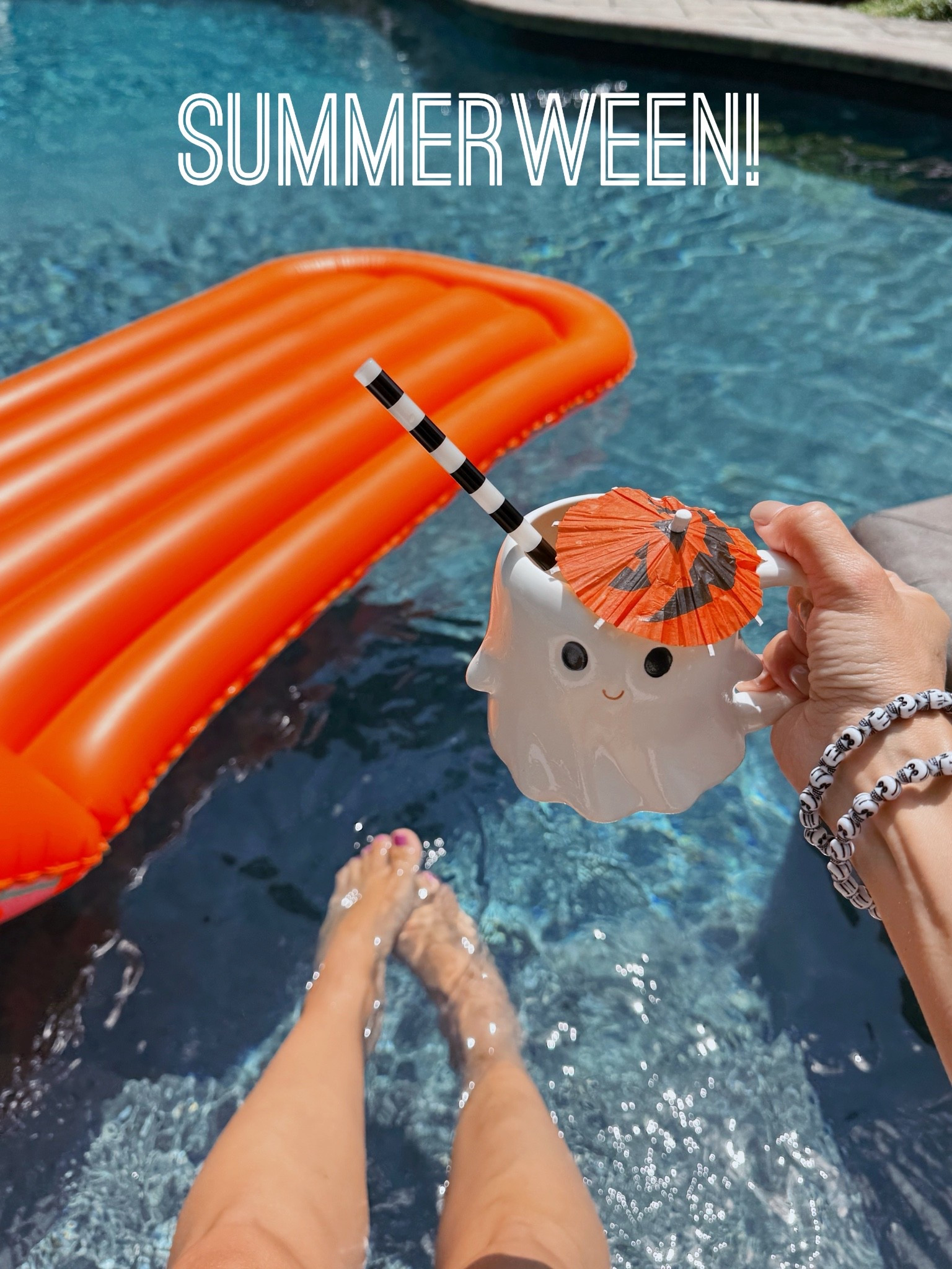Summerween pool fun!
Halloween decor

#LTKSeasonal #LTKSwim