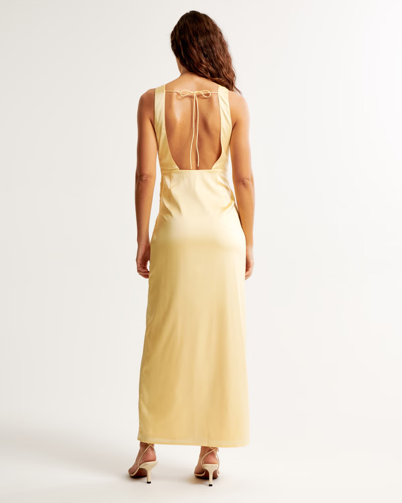Women's Draped Skirt Maxi Dress | Women's Dresses & Jumpsuits | Abercrombie.com | Abercrombie & Fitch (US)