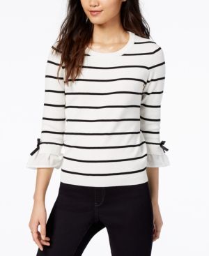 Maison Jules Bow-Detail Bell-Sleeve Sweater, Created for Macy's | Macys (US)