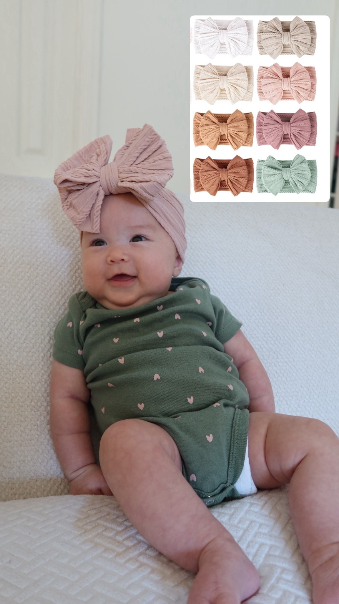 Baby bows for girls, bow set for baby girls, baby bow set, Amazon