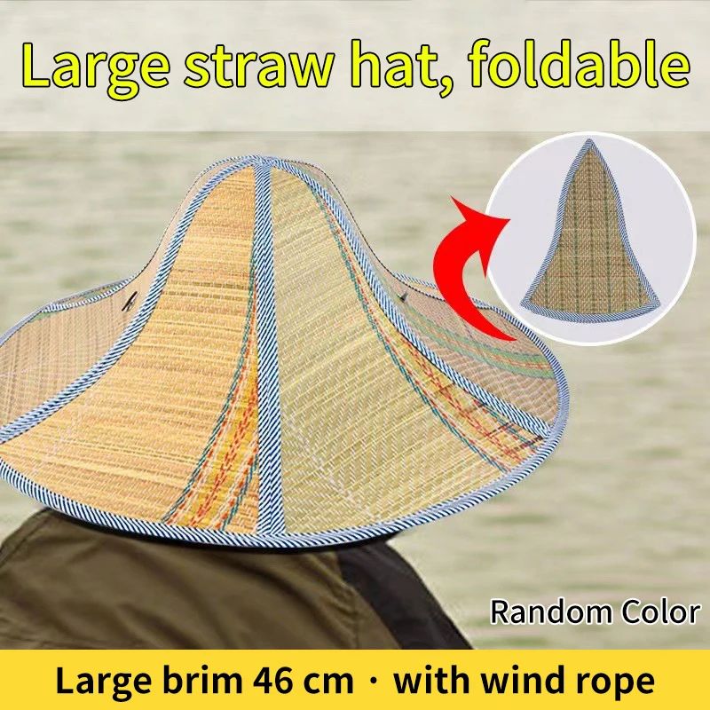 New Summer For Women's Foldable Straw Hat Fashion Portable Rattan Anti-ultraviolet Fisherman's Ca... | AliExpress (US)