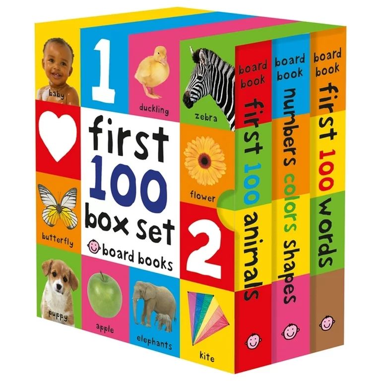 First 100 Board Book Box Set (3 Books) | Walmart (US)