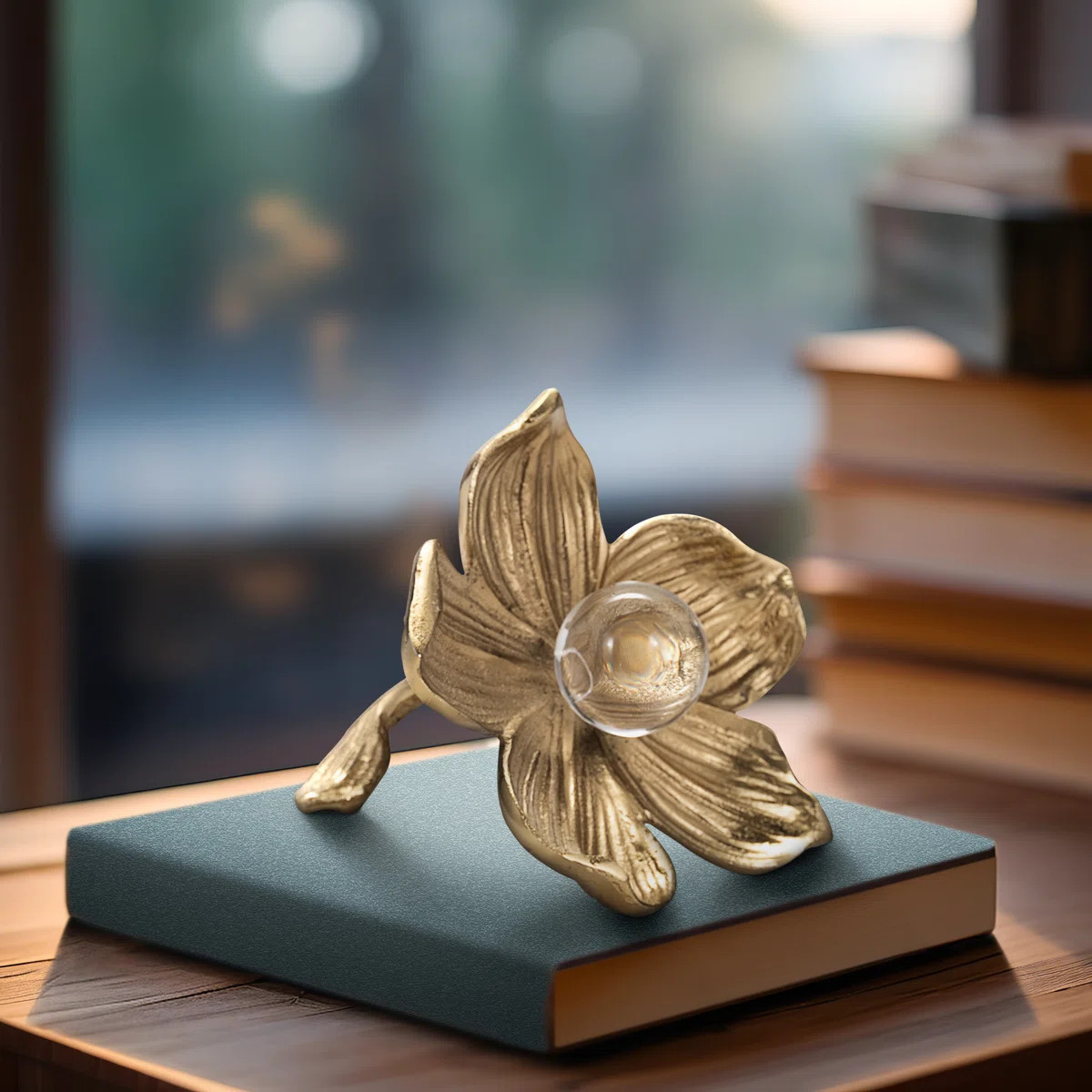 Kelula Aluminum and Acrylic Flower Sculpture | Wayfair North America