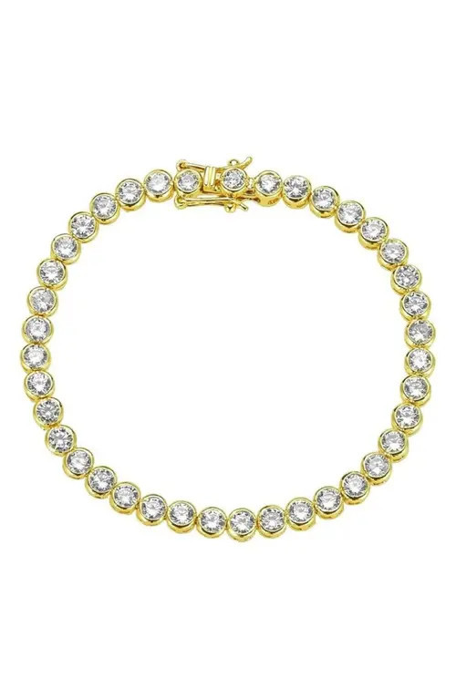 Melinda Maria Baroness Tennis Bracelet in Gold/white Diamondettes at Nordstrom | Nordstrom