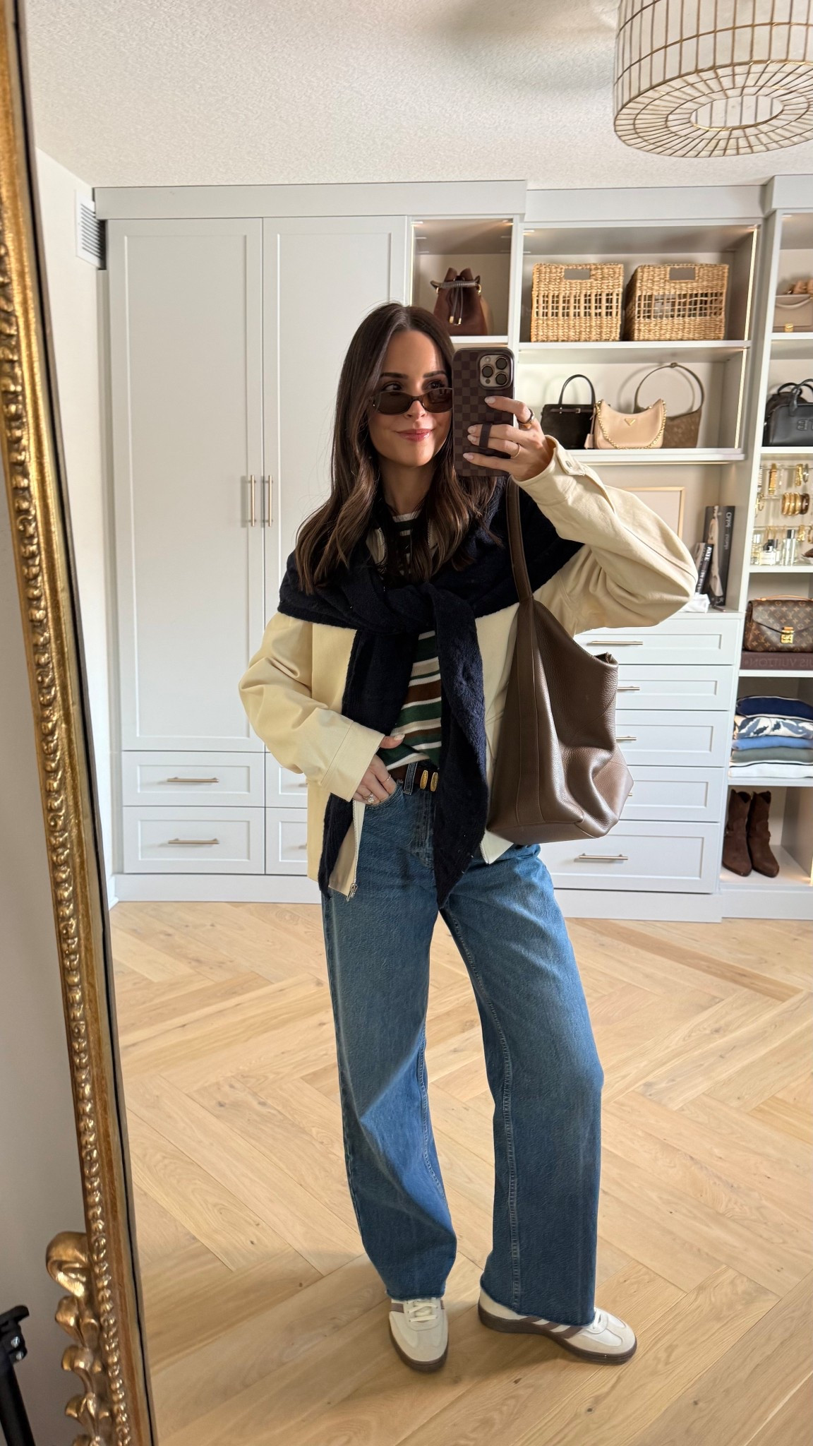 ootd 🤎 wearing smalls in the top & jacket, tts 27 in jeans, size down half in sneakers 

January outfits / late winter outfit / Early spring outfit / casual outfit ideas 

#LTKFindsUnder50 #LTKFindsUnder100 #LTKootd