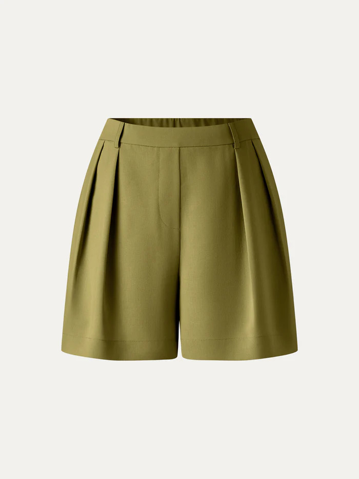 Lyocell-Linen Tailored Shorts with Pockets | OGLmove