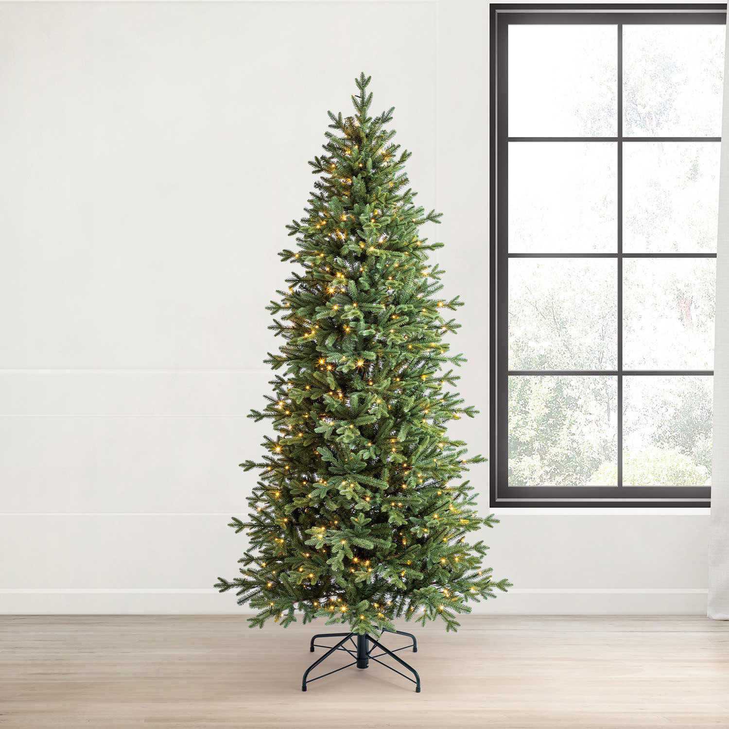 Member's Mark 7' Linden Fir Slim Pre-Lit Christmas Tree | Sam's Club