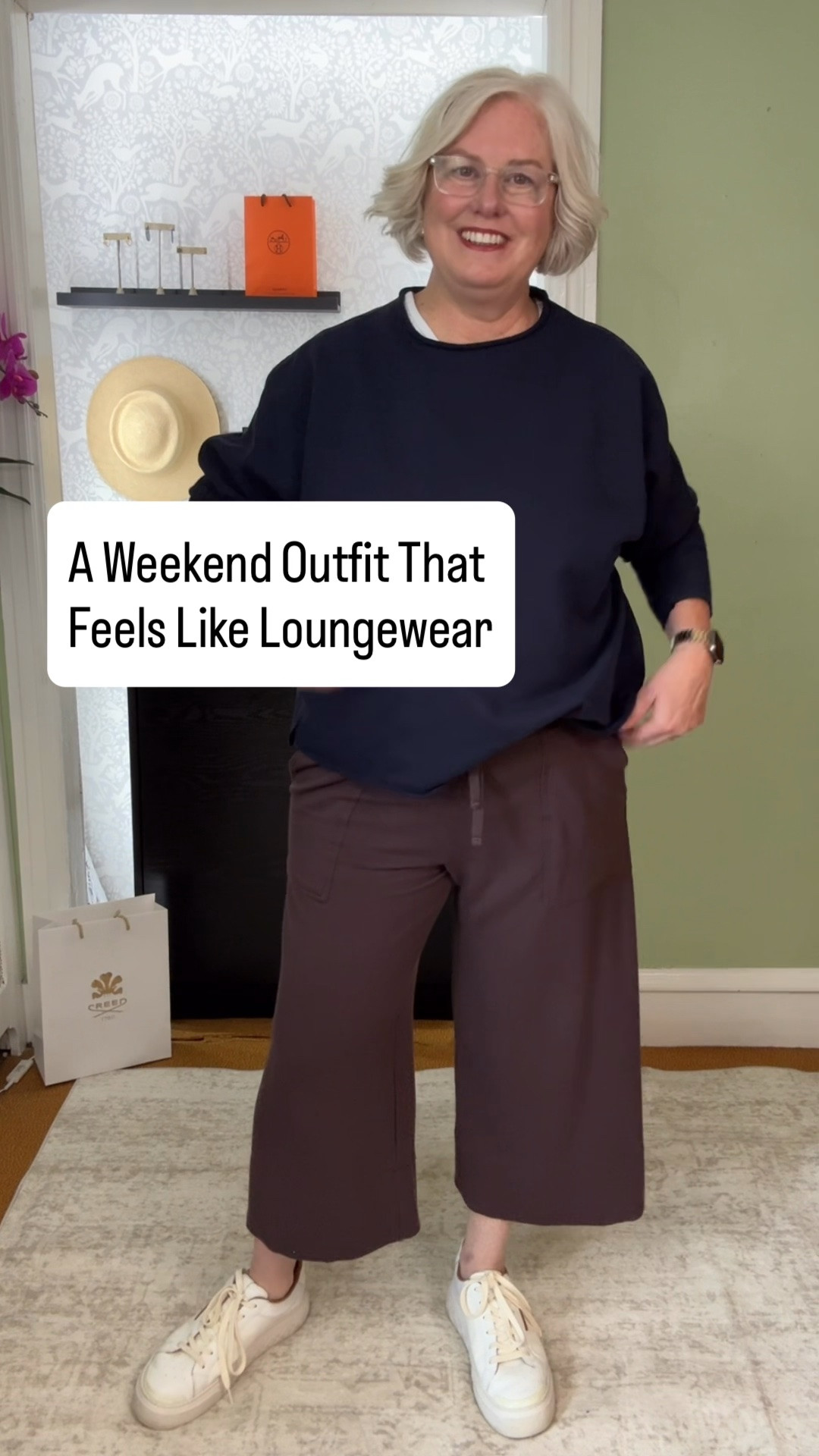 This easy Quince outfit proves that casual weekend style can be comfortable and polished.
I paired a relaxed top with wide-leg pants and sneakers for an effortless outfit for walks, errands, travel, or a casual day at home.

#LTKSeasonal #LTKOver40 #LTKMidsize