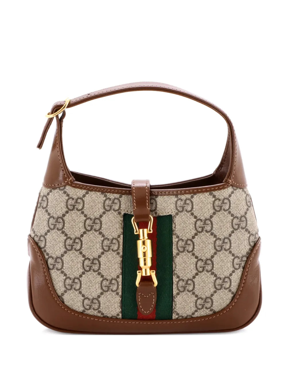 Gucci Pre-Owned Jackie 1961 GG Coated Canvas Mini hobo bag - Brown | Farfetch Global