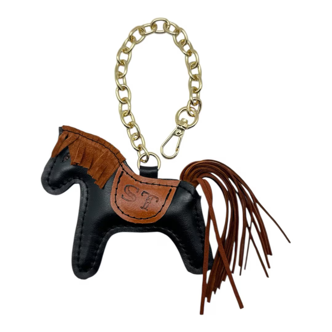 Personalized Horse Bag Charm – Leather Backpack Accessory, Lucky Keychain, Gift for Wife, Daugh... | Etsy (US)