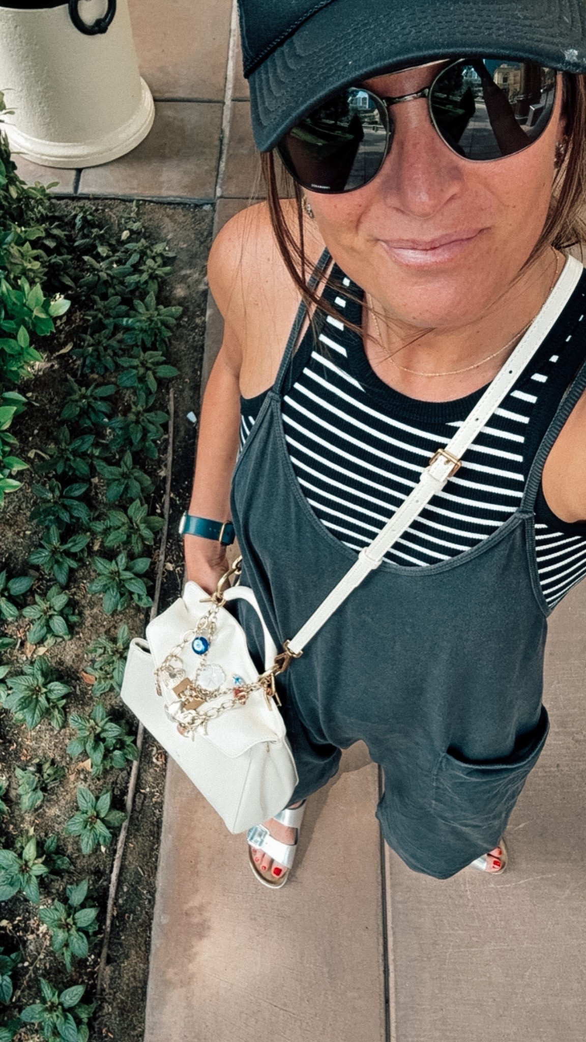 Walking around Las Vegas means you gotta be comfy. This Free People jumpsuit has been a go to comfortable outfit for years! Also, check out my cute new Amazon bag! I wore these Birks day after day walking the strip and they never hurt my feet  

#LTKStyleTip #LTKShoeCrush #LTKOver40