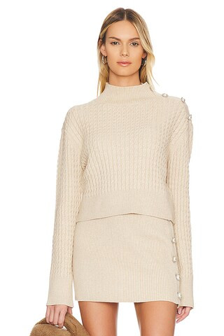 Stitches & Stripes Lilit Turtleneck in Latte from Revolve.com | Revolve Clothing (Global)