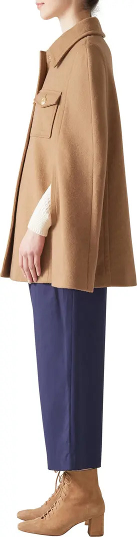 LK Bennett Carter Camel Cape Coat | Nordstrom | Nordstrom