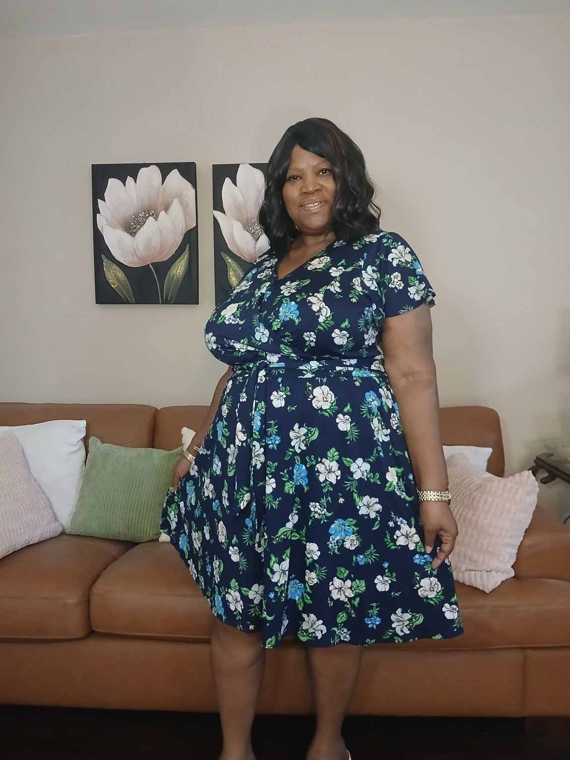 Beautiful plus size floral dress @Lanebryant. This is a style inspo. If I find this dress I will list it.  If not, I will list similar dresses. #Sponsored

#LTKootd #LTKPlusSize #LTKOver40