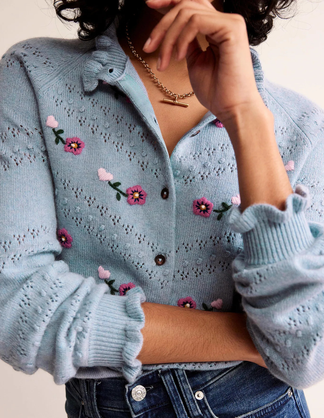 Floral Embroidered Cardigan | Boden (US)
