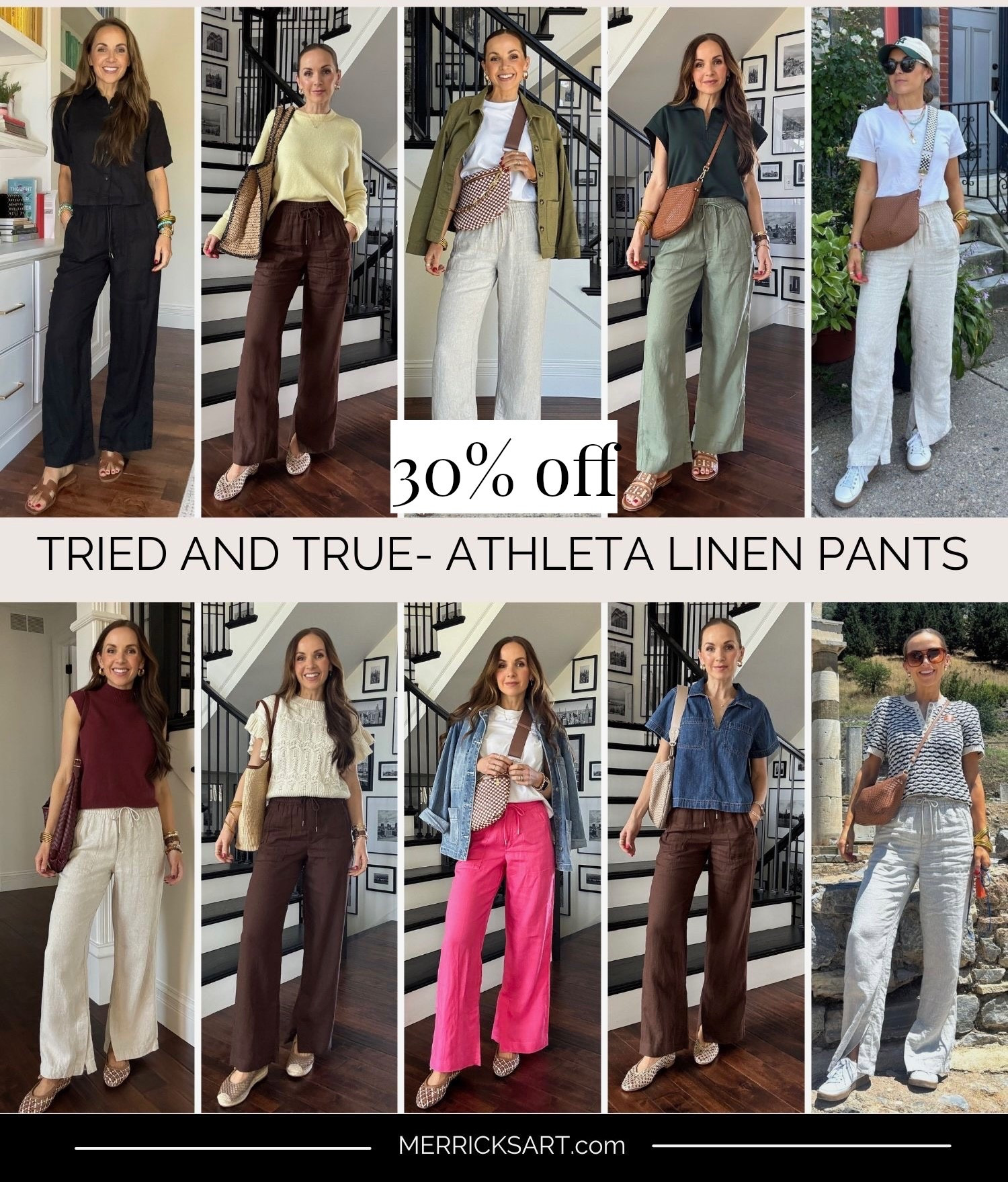 Tried and True 
@athleta linen pants 
30% off 
I wear a XS Regular 

#LTKSaleAlert