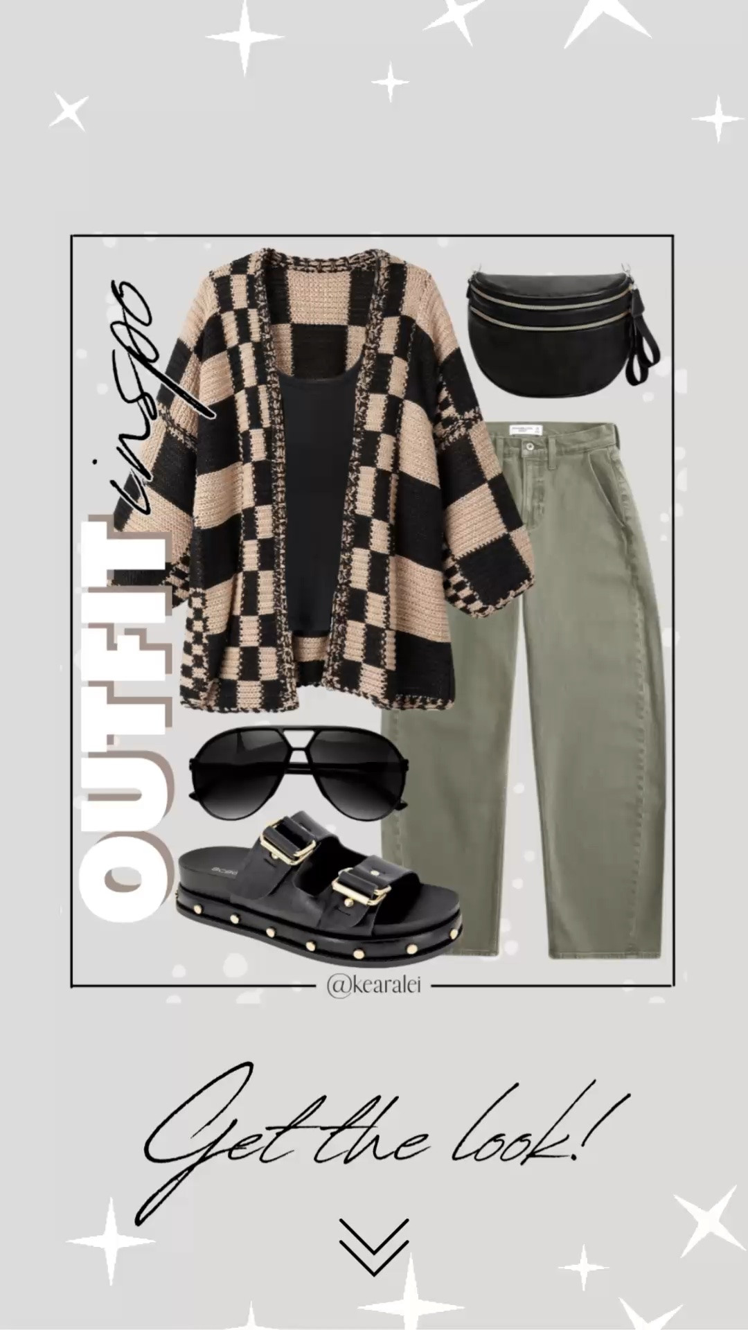 Spring outfits 2026 casual outfit cool mom outfits midsize outfit teacher outfits business casual Free People inspired outfit looks for less Amazon fashion affordable outfits tan beige black checkered checked cardigan layered over black tank top shirt knit top with wide Amazon free people inspired Abercrombie & fitch olive green barrel jeans barrel leg denim black Birkenstocks inspired sandals platform strappy sandals studded gold buckle black leather bum bag crossbody purse boho outfit casual mom outfit momiform business casual teacher outfit teaching workwear office work wear outfits || #freepeople #boho #amazon #walmart #target #fashion #spring #teacher
.
.
deals sales sale alert Amazon fashion, teacher outfits, business casual, casual outfits, neutrals, street style, Midi skirt, Maxi Dress, Swimsuit, Bikini, Travel, skinny Jeans, Puffer Jackets, Concert Outfits, Cocktail Dresses, Sweater dress, Sweaters, cardigans Fleece Pullovers, hoodies, button-downs, Oversized Sweatshirts, Jeans, High Waisted Leggings, dresses, joggers, fall Fashion, winter fashion, leather jacket, Sherpa jackets, Deals, shacket, Plaid Shirt Jackets, apple watch bands, lounge set, Date Night Outfits, Vacation outfits, Mom jeans, shorts, sunglasses, Disney outfits, Romper, jumpsuit, Airport outfits, biker shorts, Weekender bag, plus size fashion, Stanley cup tumbler, boots booties tall over the knee, ankle boots, Chelsea boots, combat boots, pointed toe, chunky sole, heel, high heels, mules, clogs, sneakers, slip on shoes, Nike, adidas, vans, dr. marten’s, ugg slippers, golden goose, sandals, high heels, loafers, Birkenstocks, Steve Madden Target, Abercrombie and fitch, Nordstrom

#LTKootd #LTKSeasonal #LTKSaleAlert