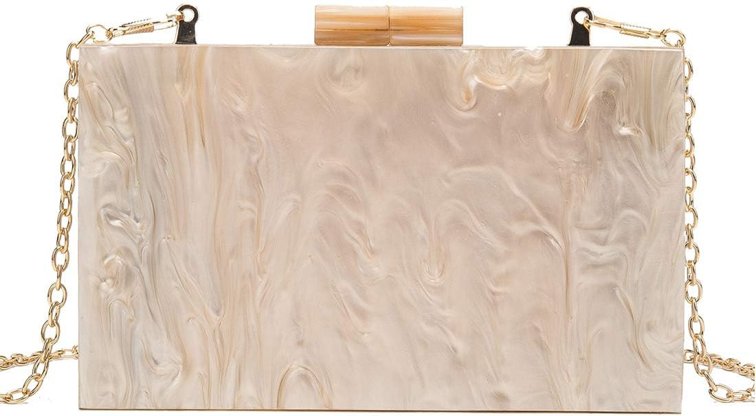 LETODE Acrylic Clutch Bags Purse Perspex Bag Handbags for Women | Amazon (US)