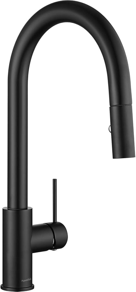AS60MB Matte Black Kitchen Sink Faucet with Pull Down Sprayer Single Handle | Amazon (US)