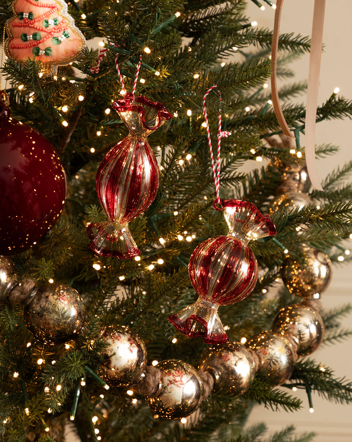 Glass Candy Ornaments (Set of 2) | McGee & Co. (US)