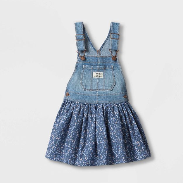 OshKosh B'gosh Toddler Girls' Floral Skirtall - Blue | Target