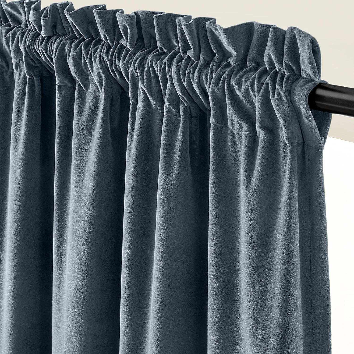 Lazzzy Velvet Blackout Curtains Thermal Insulated Room Window Drapes Super Soft Luxury Curtains f... | Amazon (US)