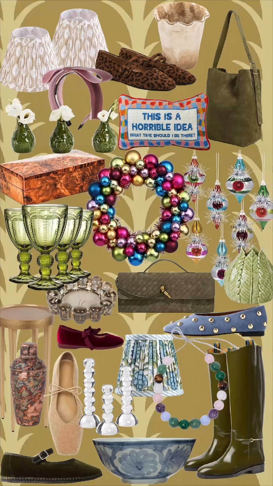 amazon favorites! 

Amazon finds, Christmas decor, stuffed shoes, velvet shoes, gift guide, gifts for her, rain boots, glassware, cheeky pillow, white elephant, cocktail glassware, side table, mahjong, handbag, suede bag 

#LTKGiftGuide