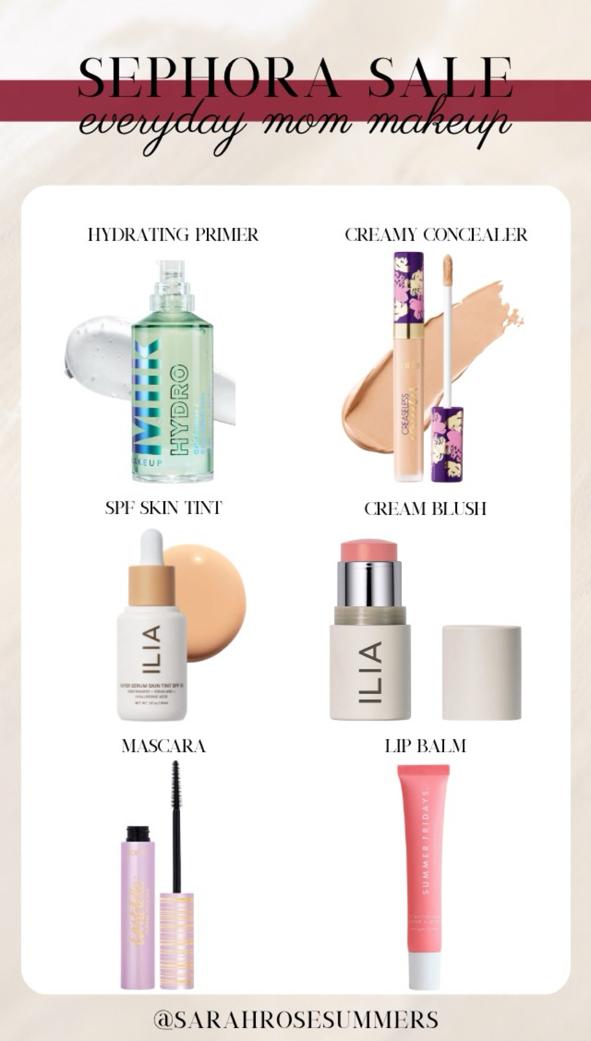Sephora Sale! Everyday mom makeup. Quick, easy, and perfect quick makeup routine. Use code savings at checkout to apply your discount 

#LTKBeauty #LTKSaleAlert
