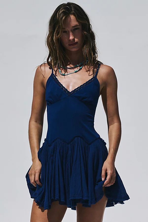 Twirly Girly Solid Cotton Mini Dress | Free People (Global - UK&FR Excluded)