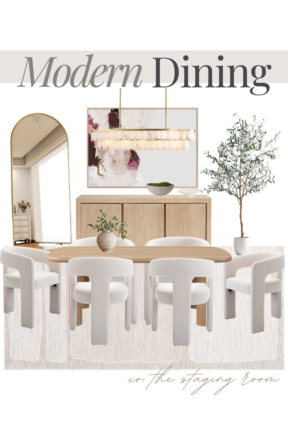 Modern dining room with sculptural seating and warm neutrals 🤍

modern dining room, neutral dining room, dining room ideas, organic modern dining room, dining room decor, contemporary dining room, dining table, wood dining table, sculptural dining chairs, curved dining chairs, upholstered dining chairs, modern chandelier, statement lighting, sideboard, dining room storage, neutral home decor, warm neutral decor, minimalist home, interior design, home decor

#LTKHome #LTKSaleAlert