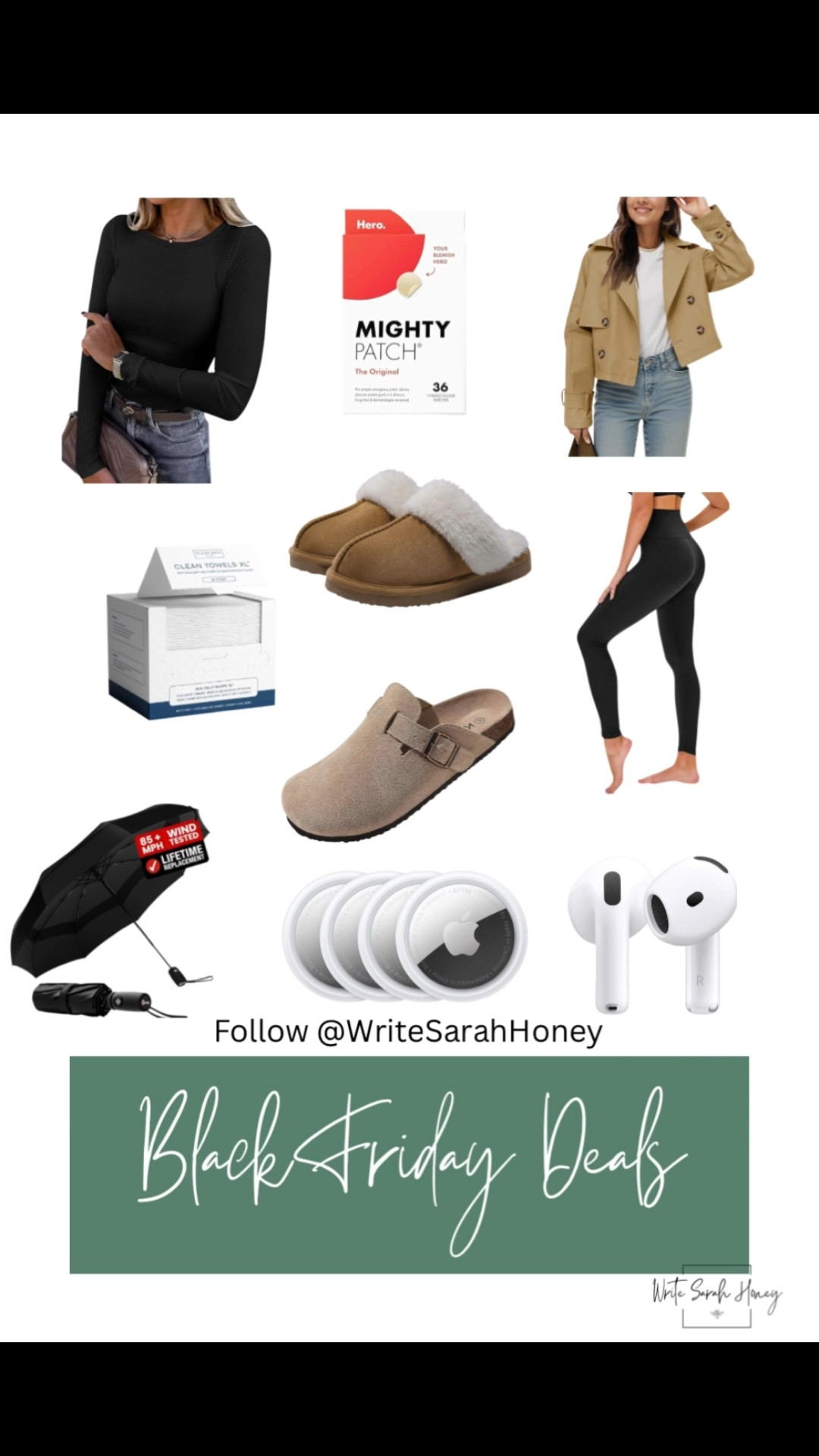 Shop Black Friday Deals before they sell out! Best sellers!  Take advantage of sales! FOLLOW WRITE SARAH HONEY! SHOP Now! 

#BlackFriday
#BlackFridayDeals
#BlackFridayFinds
#BlackFridaySale
#CyberMonday
#CyberMondayDeals
#CyberWeek

#LTKCyberWeek #LTKHoliday #LTKGiftGuide