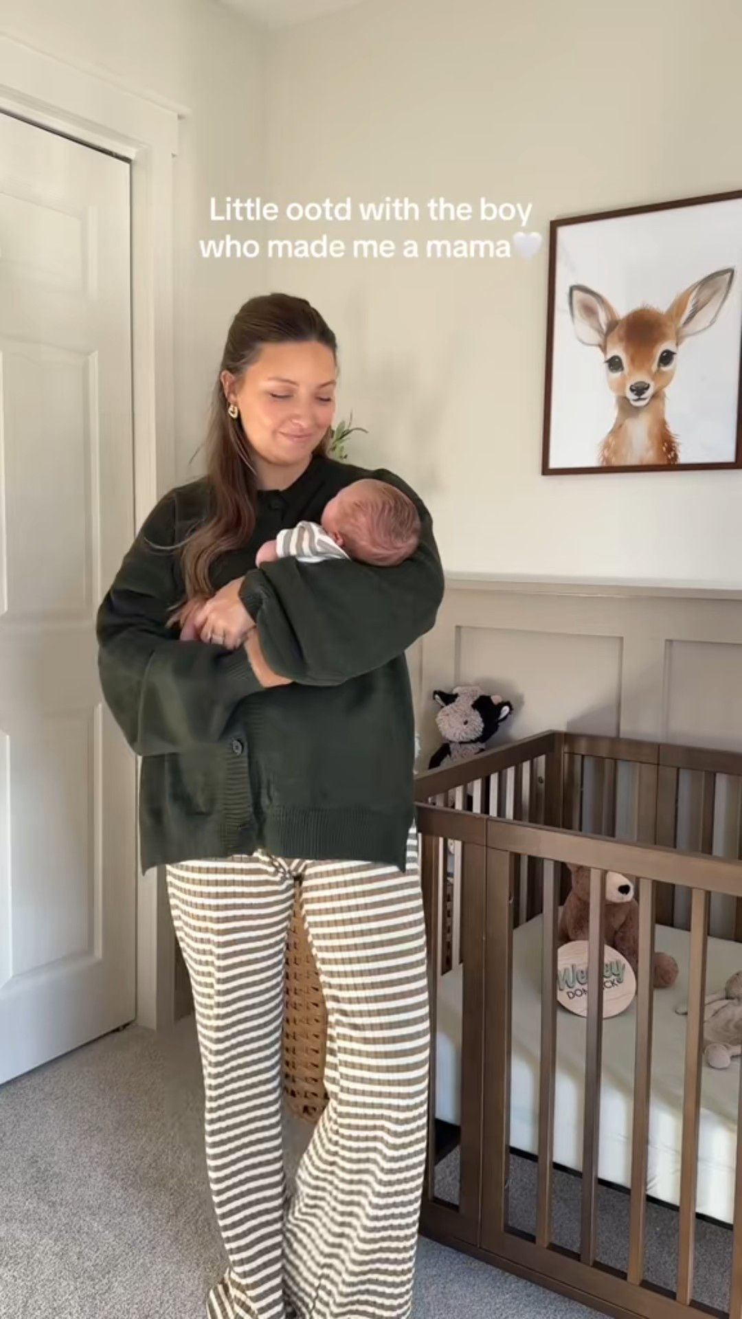 Mommy and Mia fall outfits for postpartum ! My cardigan is from TikTok shop so I linked similar from Amazon here! 

#LTKFamily #LTKFindsUnder100 #LTKBaby