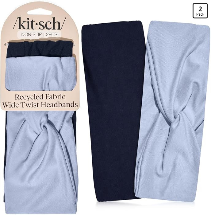 Kitsch Wide Headbands for Women Non Slip - Running Headbands for Girls, Ideal for Working Out, Yo... | Amazon (US)