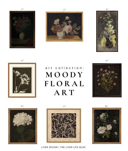Moody floral art. Botanical art. Vintage art. Floral art. Flower painting. Home decor. Wall art. 

#LTKSeasonal #LTKhome #LTKstyletip