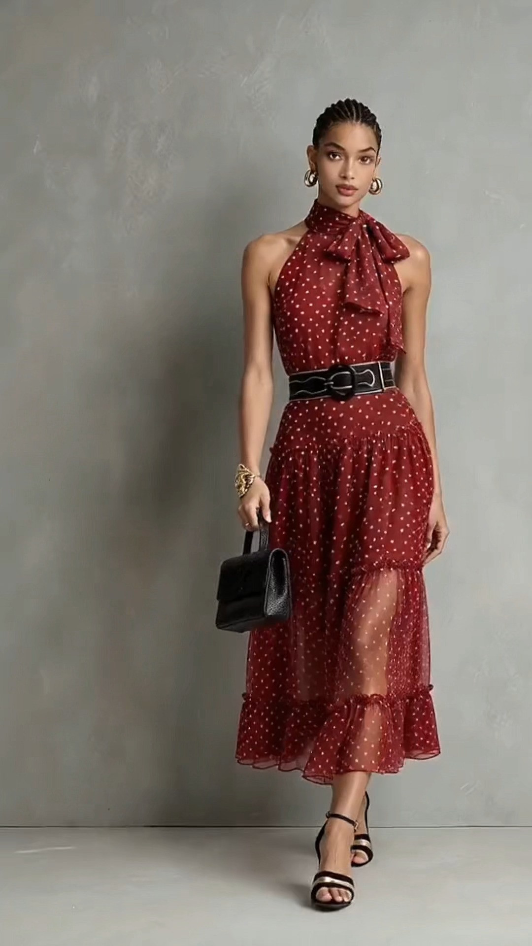 Red Polka Dot Halter Tiered Midi Dress Outfit
#PolkaDotDress #TieredDress #HalterDress #WeddingGuestOutfit #RedMidiDress 
 

 #LTKootd #LTKOver40 #LTKWedding