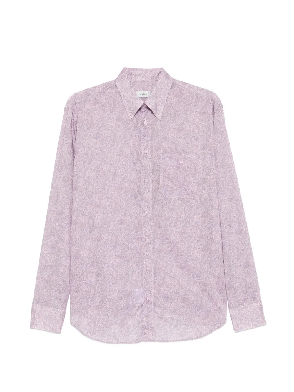 ETRO Paisley-print button-down shirt - Purple | Farfetch Global